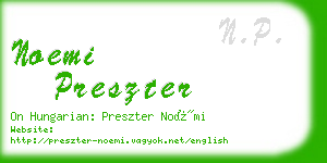 noemi preszter business card